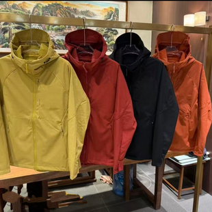 防黑科技面料 25新 板正有型连帽冲锋衣外套 一体绒外套连帽男女