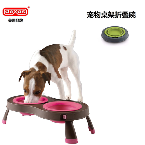 Dexas宠物折叠碗猫咪狗犬硅胶碗