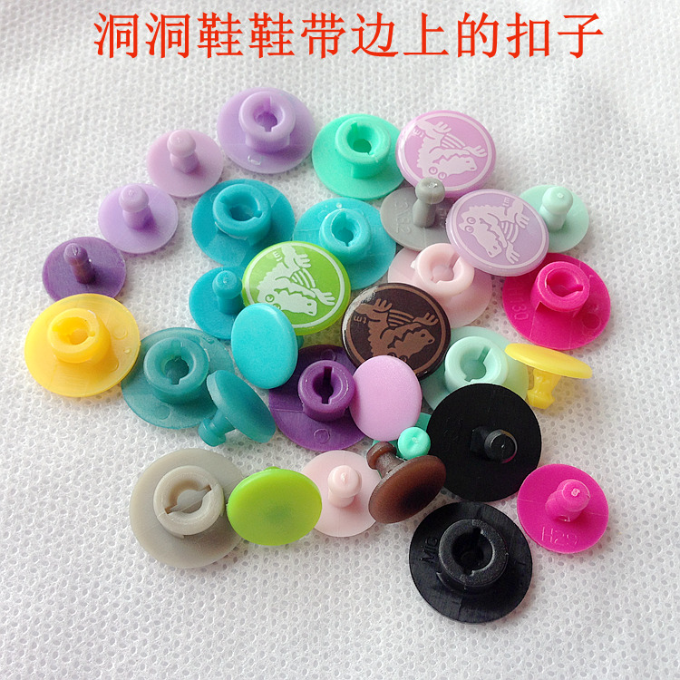 原厂正品果冻洞洞鞋子母扣