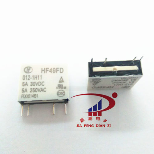 宏发继电器HF49FD-012-1H11 4脚常开5A250VAC HF49F-012-1H1