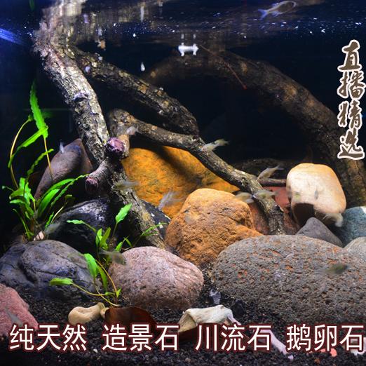 鱼缸装饰造景石头鱼缸底砂石头