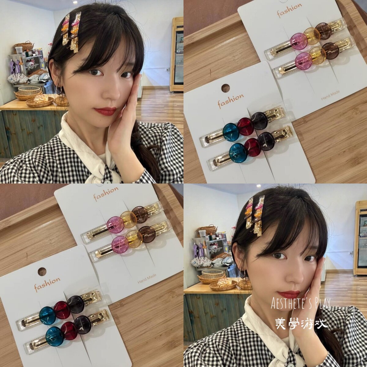 韩系简约鸭嘴夹后脑勺刘海发夹