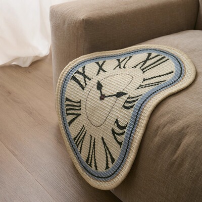 达利融化扭曲钟表创意剑麻猫爪板耐磨不掉屑耐抓猫咪玩具