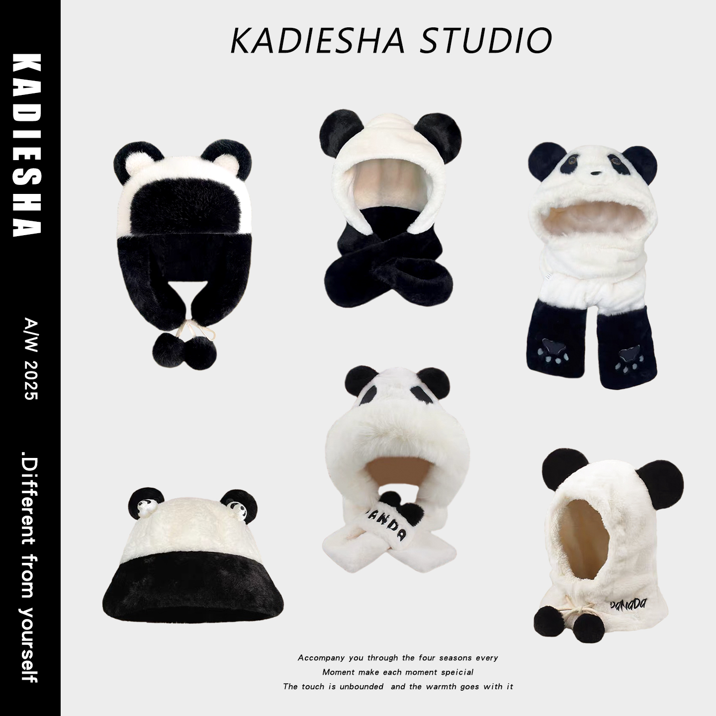 毛绒帽子可爱女秋冬保暖防寒多款