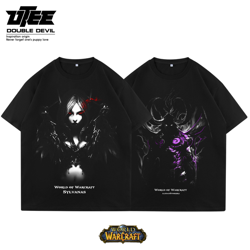 暴雪魔兽世界希尔瓦伊利丹T恤