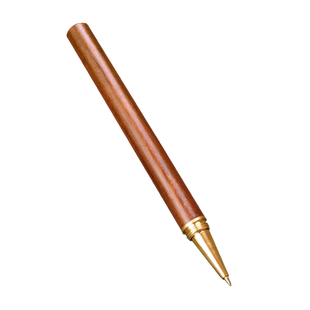 实木签字笔定制刻字实木檀木木笔杆黄花梨木制黑檀黄铜商务办公木质高档会议礼物学生送老师红木头中性笔