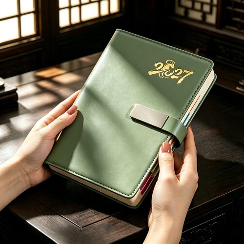 2027年日程本计划表时间管理效率手册定制笔记本本子工作学习365天一日一页日历记事本周每日自律打卡计划本