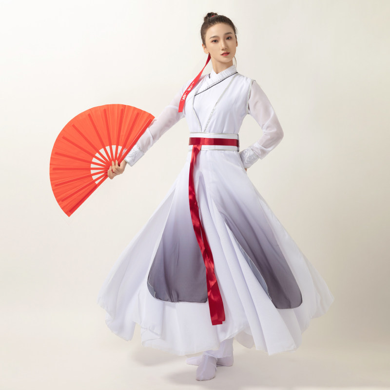 运动会演出服水墨国学古典舞中国
