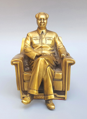 毛泽东沙发铜像黄铜公司大厅中式