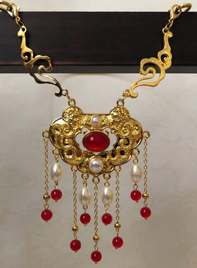 璎珞项圈古风项链配饰步摇古装