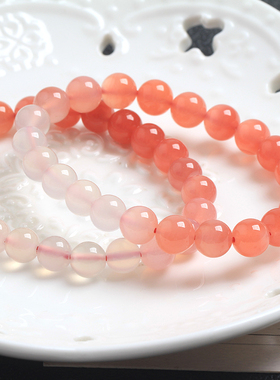 摩登晶石情侣玛瑙甜美盐源小清新