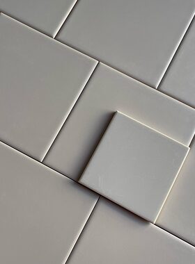 100x100奶灰中古风亮光釉面砖