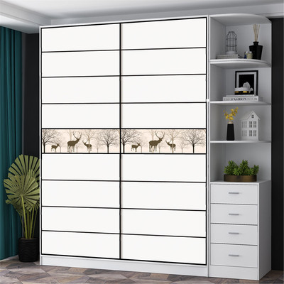 衣柜门推拉门定制定做实木移门