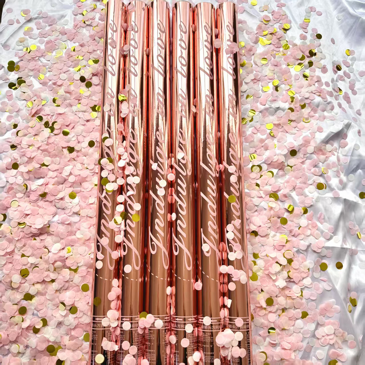 流星雨礼炮彩带结婚银丝带礼花筒易清理婚礼庆典生日派对氛围拉花图片