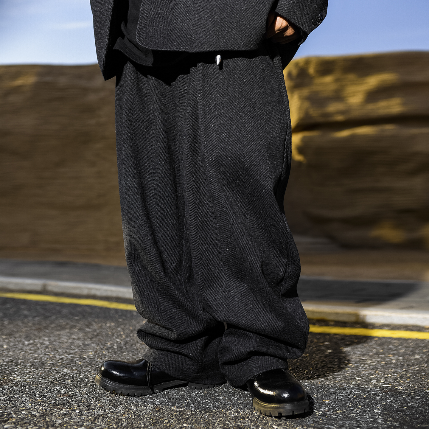 BLACUL重磅呢子休闲西裤