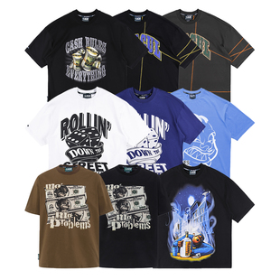 T恤男街头嘻哈宽松肥大半袖 BLACUL特价 印花宽松短袖 夏季 捡漏清仓