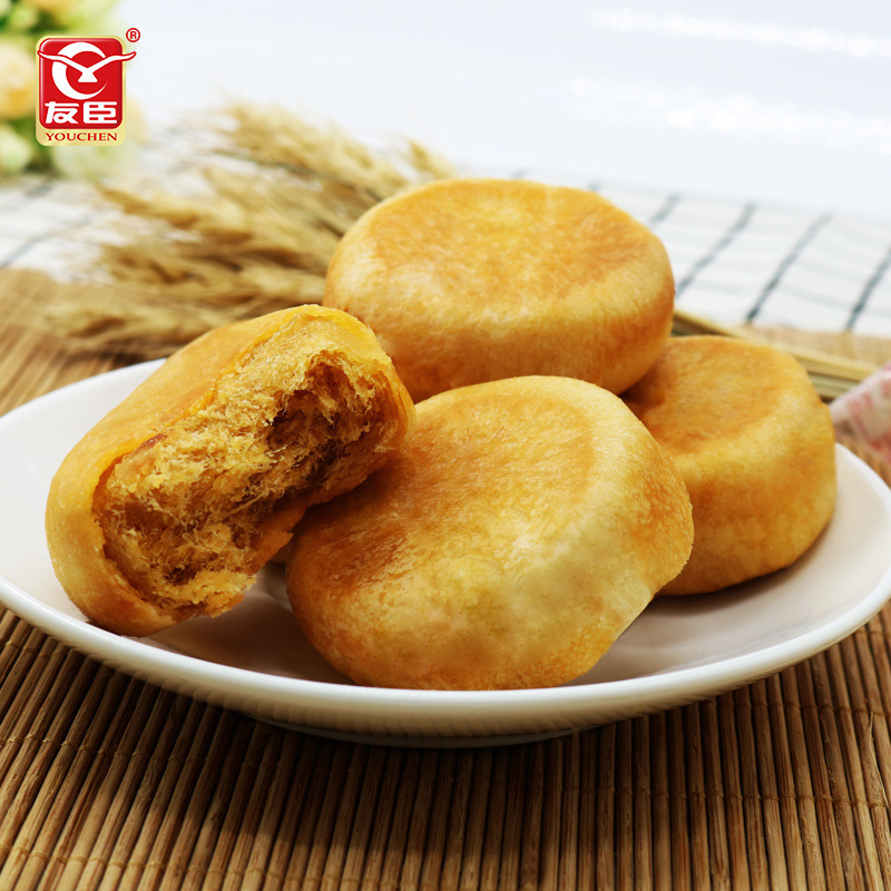 正品友臣肉松饼500g整箱正宗糕点心早餐下午茶休闲零食品200减30