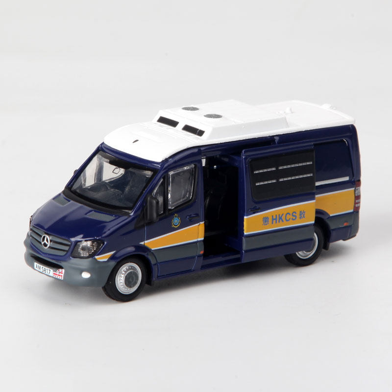 微影 tiny 1:76 合金 成品车模型 奔驰 惩教署 侧门可开 车轮可动