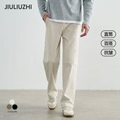 男士 裤 380g直筒宽松松紧腰休闲裤 男款 子 高级感长裤 九六致原创春季