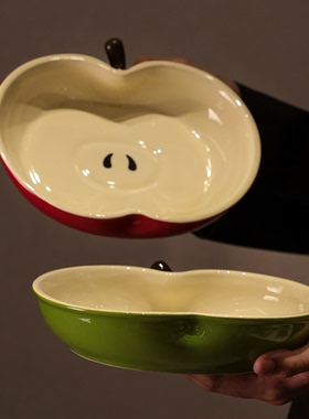 JM 苹果乐园餐具套装 盘子菜盘家用2026新款好看高级感陶瓷碗饭碗