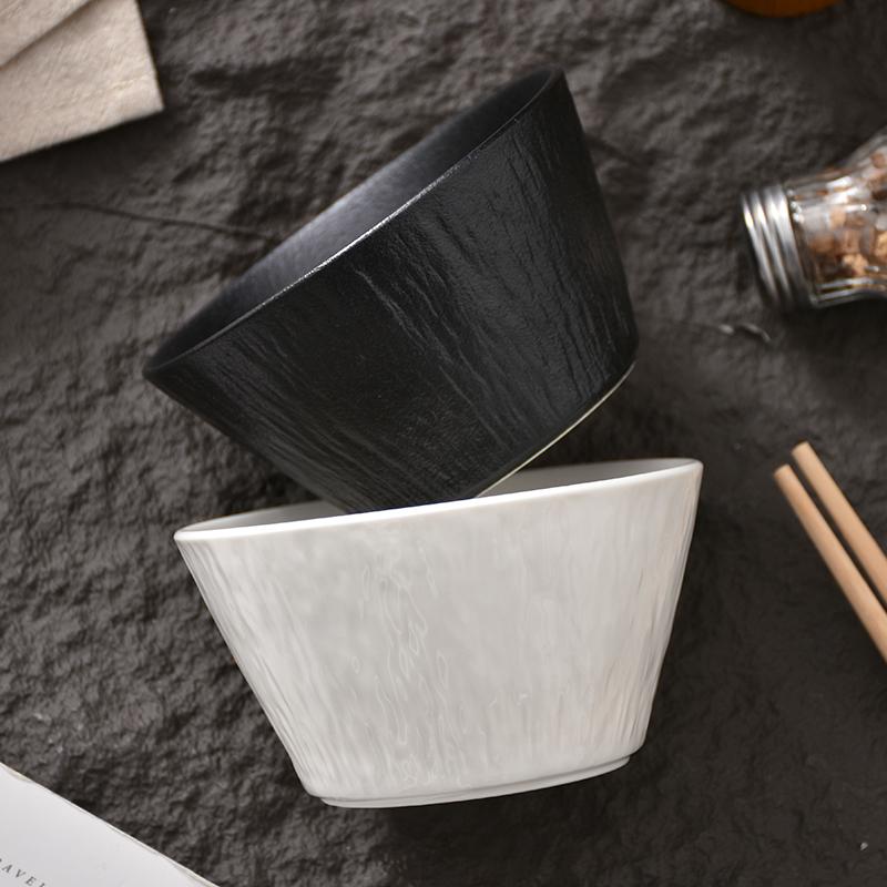 石纹米饭碗蛋羹碗陶瓷小碗