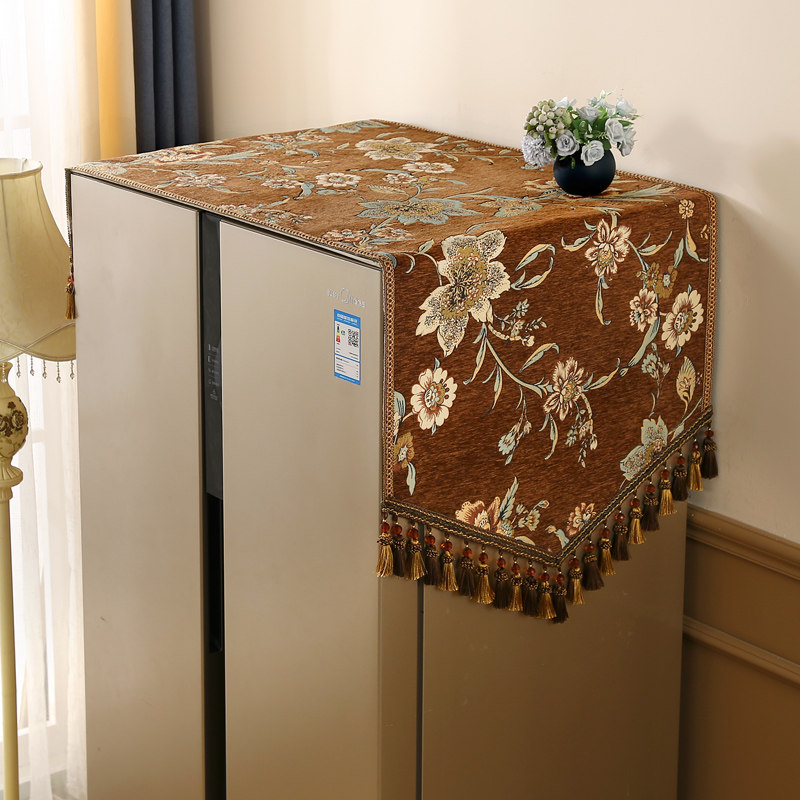 2026年新款美式冰箱防尘盖布轻奢高级感单双开门顶罩盖巾欧式高档