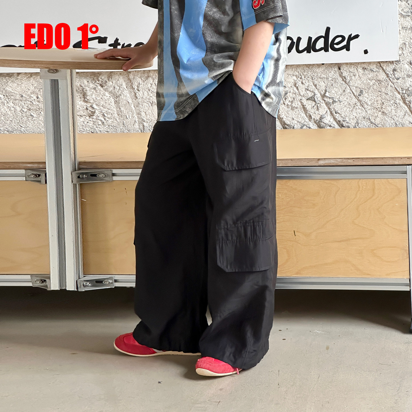 edo一度26夏季男童工装阔腿裤潮