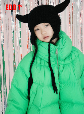edo1一度童装冬新款男女童休闲保暖羽绒服外套儿童户外时尚棉衣
