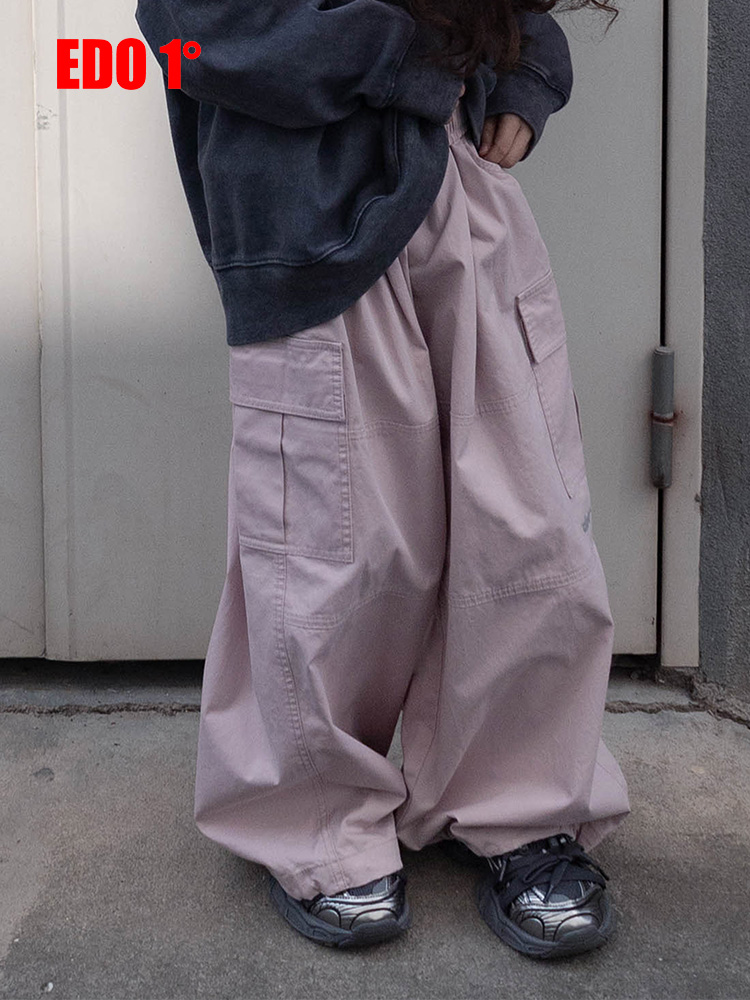 长裤纯棉阔腿裤运动休闲