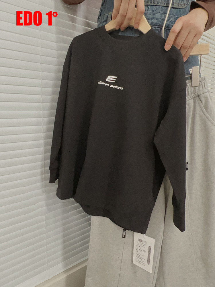 edo童装个性休闲圆领长袖T恤