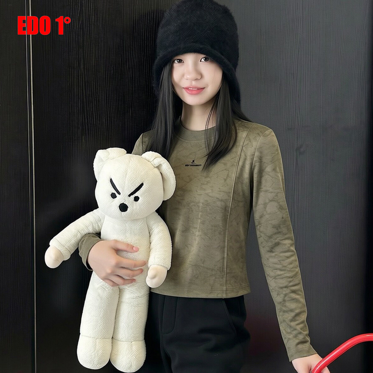 edo一度女童时尚扎染百搭长袖T恤图片