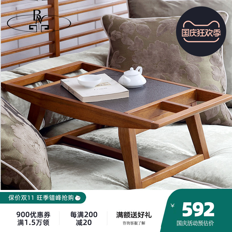 新中式风格槟榔色家具实木禅意飘窗大理石炕几床上桌泡茶桌小茶几|msdalam kategori perabot kediaman, beberapa kategori, Kang - dari Buy2taobao.com untuk memberikan perkhidmatan ejen Taobao profesional membeli