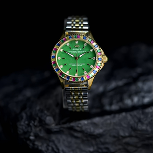 LS2506109 彩钻糖果色系列缅料A货翡翠腕表 DaFangLady张大方