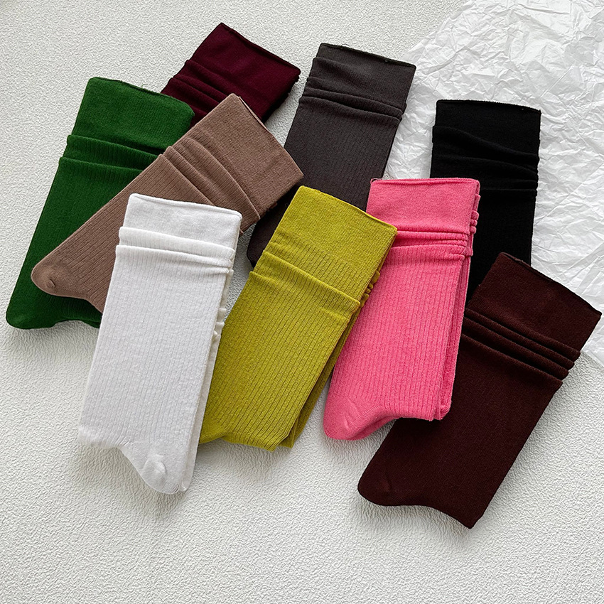 中長襪子歐貨棉襪中筒襪超柔潮襪