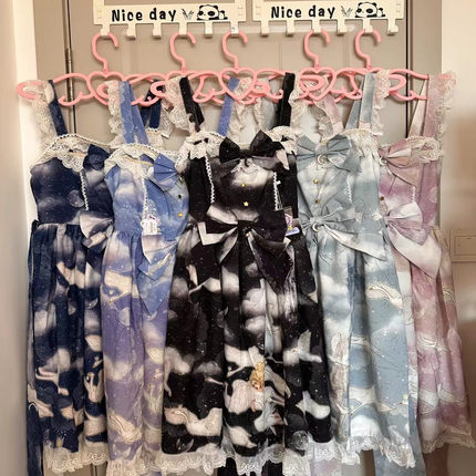 意向金1r=30老版型正腰JSK小长袖OP集赞送随机罩纱艾丽莎的天鹅堡