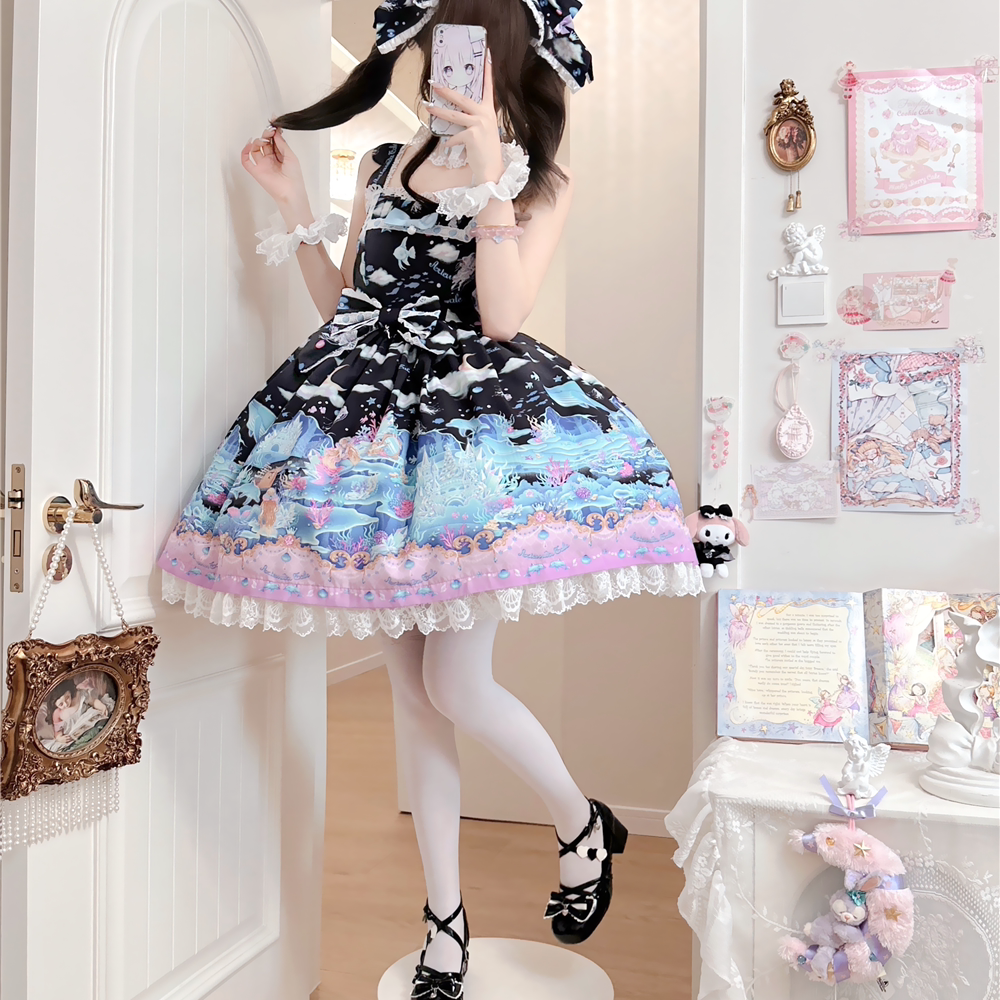 海的女儿小物定金第一批+人鱼海洋柄图甜系LOLITA月神物语