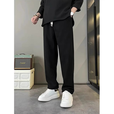 长裤宽松直筒卫裤加绒加厚休闲裤