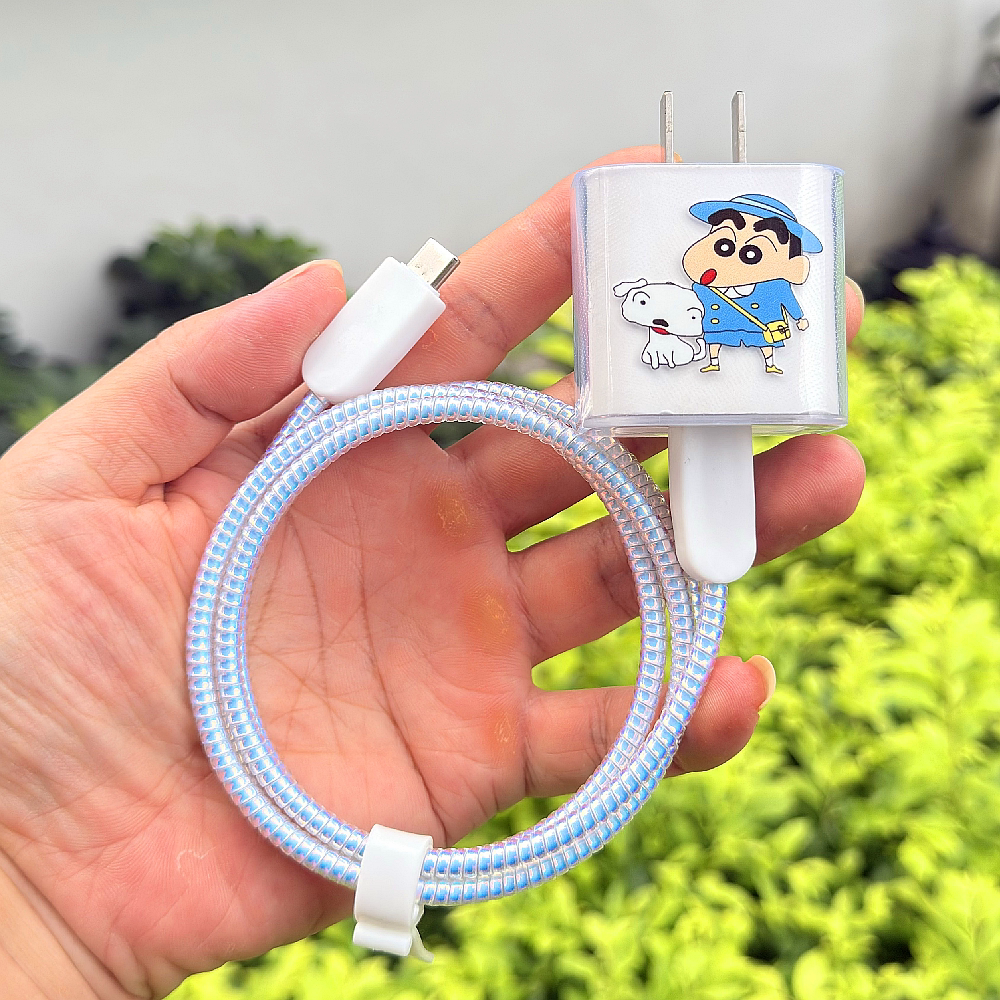 适用苹果MacBook NEO笔记本20W充电器外壳防断卡通数据线保护套绳