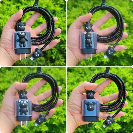 适用三星ZFold7 Fold6 W26 W25 W24 25W充电器保护套数据线缠绕绳