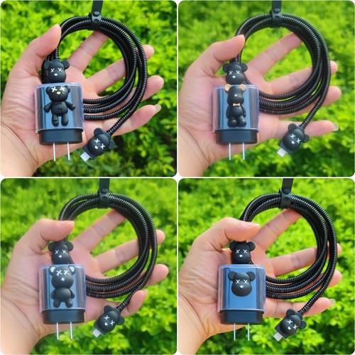 适用三星25W充电器保护套S22 S23 S24 ultra ZFold6数据线45W绕绳