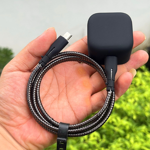 适用苹果iPhone15 17 16 promax数据线保护套动态40W充电器壳绕绳