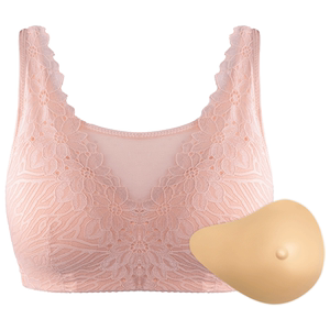 岱米淇轻质义乳文胸二合一套装轻30%假胸乳腺术后乳房胸罩6601QDC