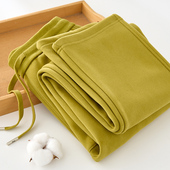 女士运动裤 芥末绿卫裤 潮大码 高腰休闲长裤 女直筒显瘦2025春季 新款