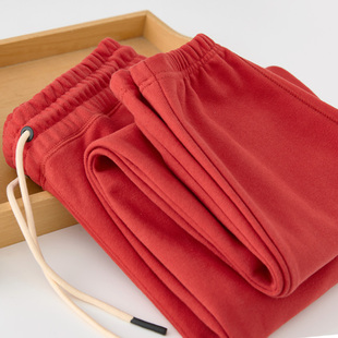 束口棉长裤 470G重磅秋冬加厚宽松卫裤 女男宽松日系复古休闲运动裤