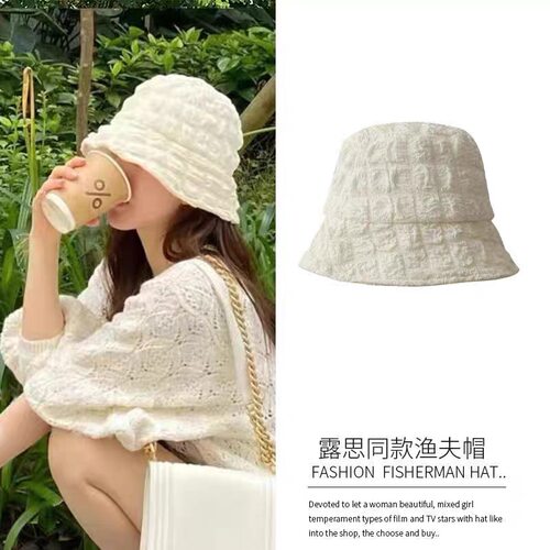 渔夫帽防晒拍照小清新女夏秋