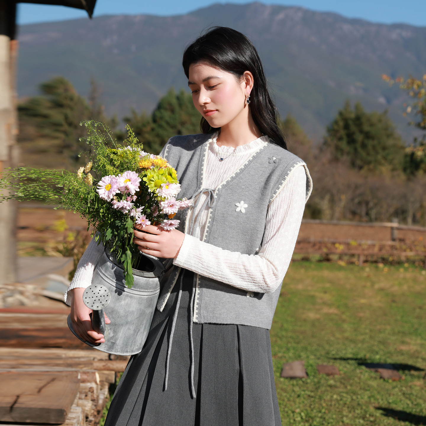 若潮大码女装2026春季新款木耳边立领蕾丝衫条纹提花套头胖MM,女装/女士精品,大码内搭,淘宝优惠券,粉丝福利购,淘宝优惠卷