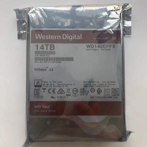 WD140EFFX西部数据14T红盘3.5寸垂直台式机电脑硬盘NAS存储服务器
