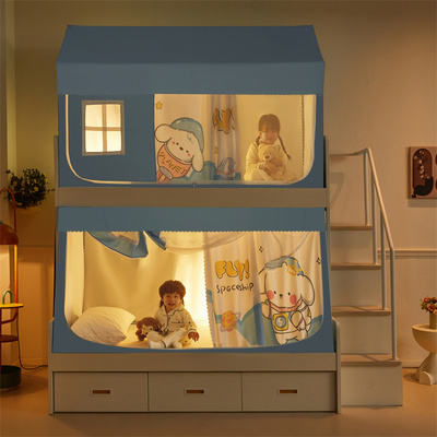 子母床蚊帐儿童蒙古包双层上下铺专用高低床帘帐篷遮挡帘2025新款