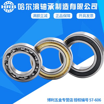HRB哈尔滨 深沟球轴承6007 6008 6009 6010 6011 6012 2Z 2RZ高速