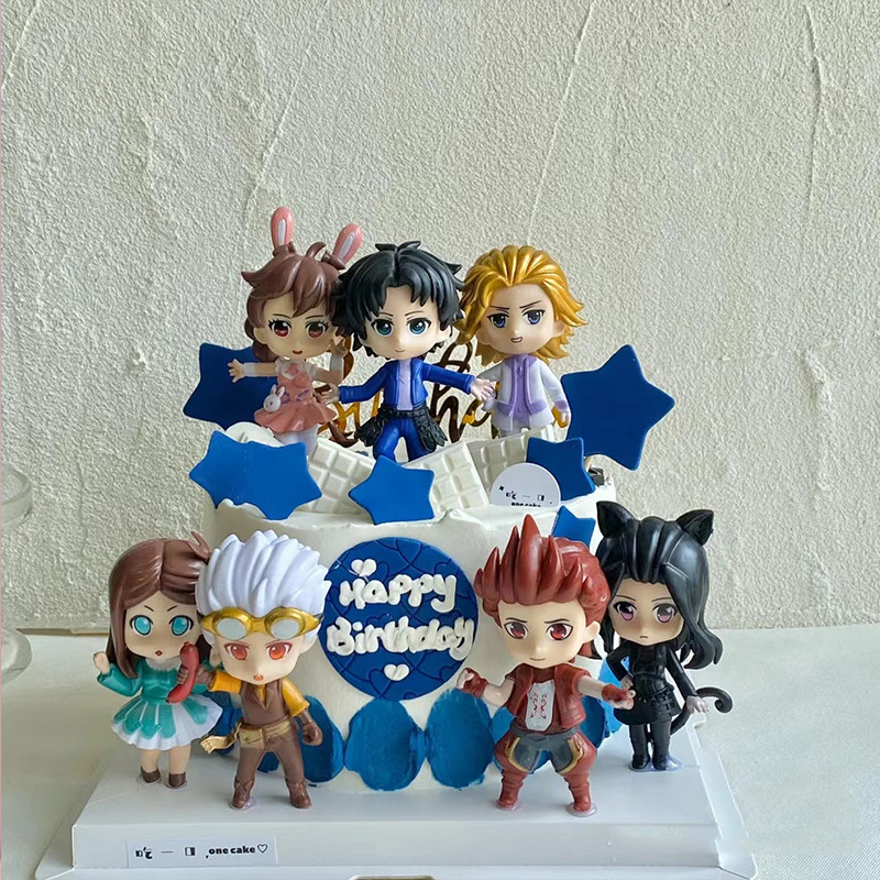 斗罗大陆蛋糕装饰摆件唐三小舞史莱克七怪动漫手办生日烘焙配件